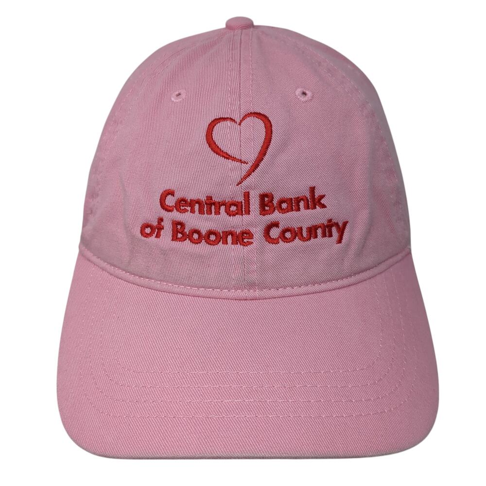 Central Bank Of Boone County Slideback Hat Pink One Size Cap America